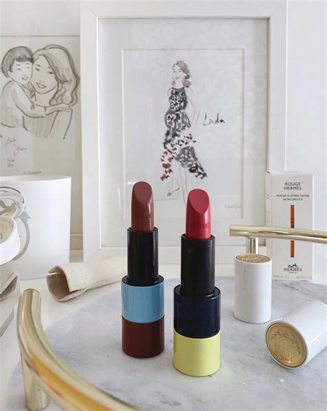 hermes lipstick rose pommette|hermes rouge lipstick shades.